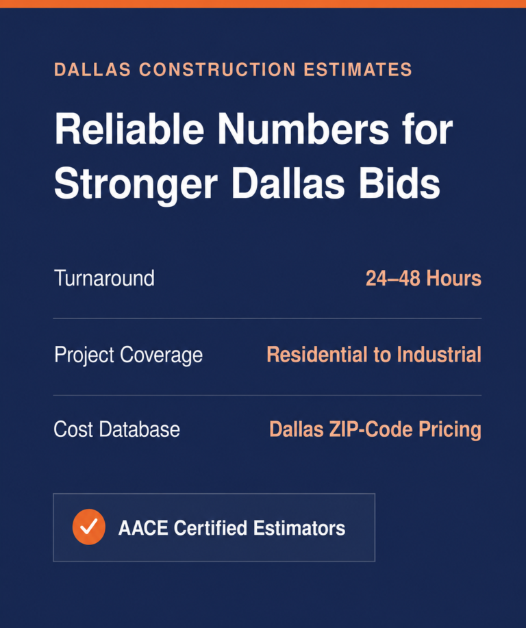 Dallas Construction Estimating Services