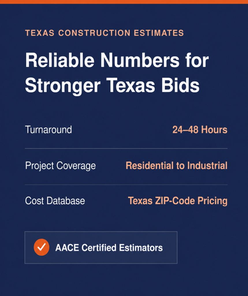 Construction Estimating Services Texas